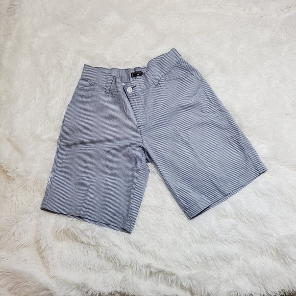 WOMEN'S Seersucker Shorts In Blue And White By Riders By Lee Sz. 10 Euc - Picture 5 of 5